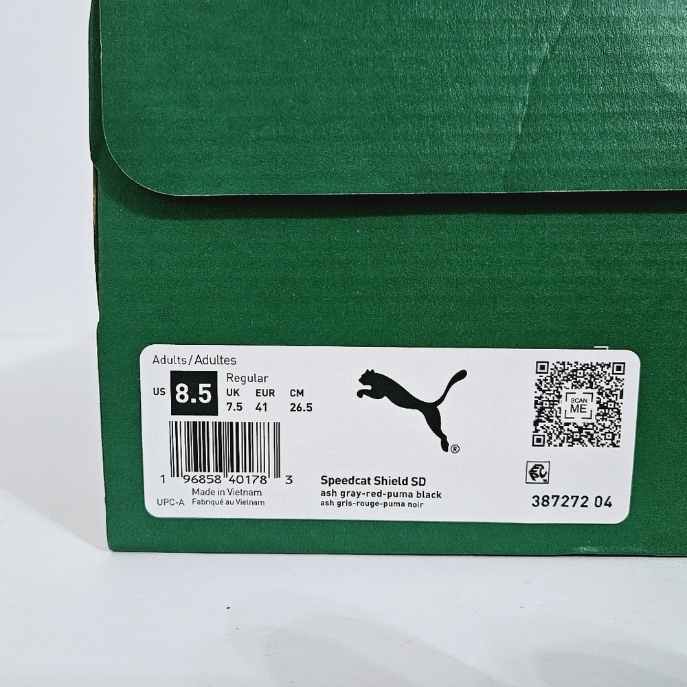 Puma Speedcat Shield SD Ash Grey Red Black - Picture 6 of 12